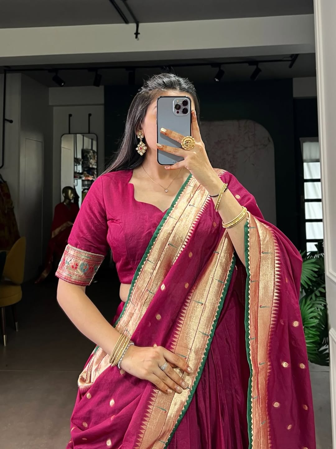 🌷 Premium Paithani Style Lehenga Saree Collection ✨