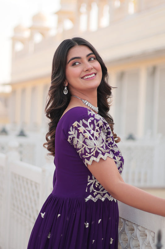 Beautiful Faux Georgette Gown