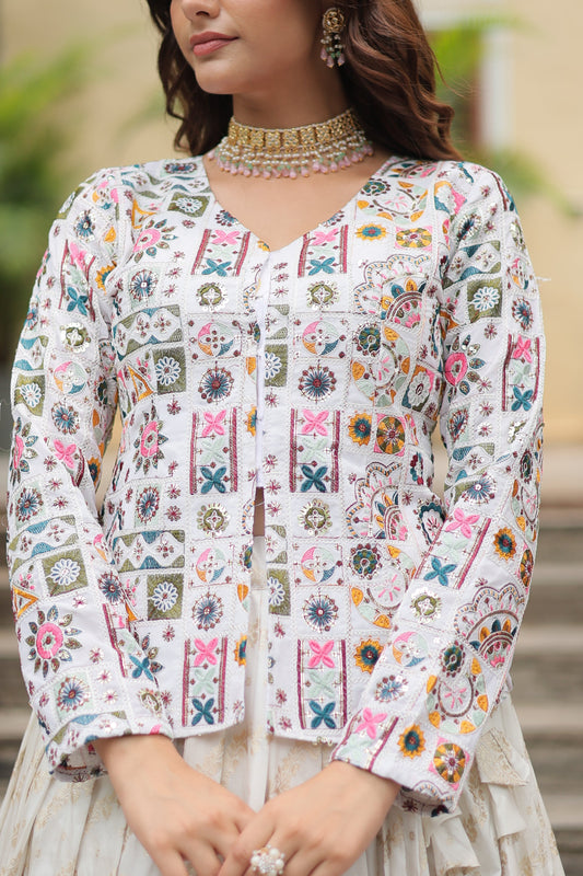 Beautiful Premium Designer Viscose Jacquard Lehenga