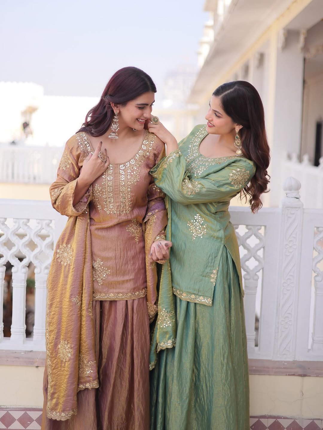 Premium Designer Top Sharara Set with Dupatta | Embroidered Festive & Wedding Ethnic Wear for Women