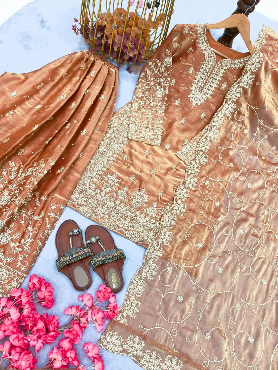 Premium Designer Embroidered Salwar Suit Set with Dupatta | Indian Party Wear Punjabi Suit | Festive Ethnic Wear