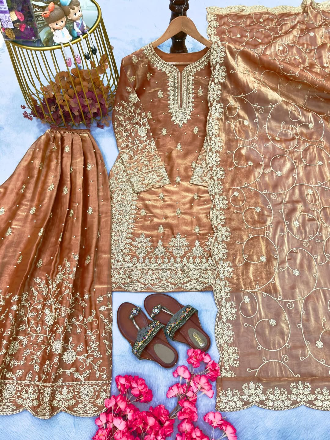 Premium Designer Embroidered Salwar Suit Set with Dupatta | Indian Party Wear Punjabi Suit | Festive Ethnic Wear