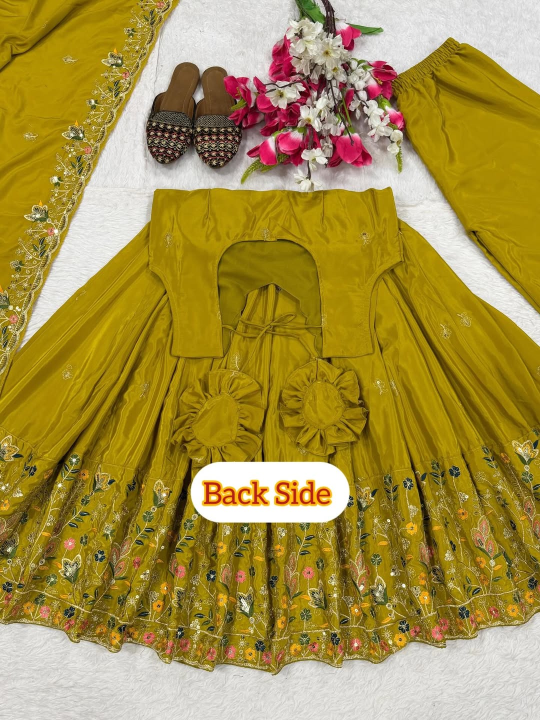 Designer Floral Embroidered Anarkali Suit Set with Dupatta & Pant | Festive & Party Wear Anarkali for Women