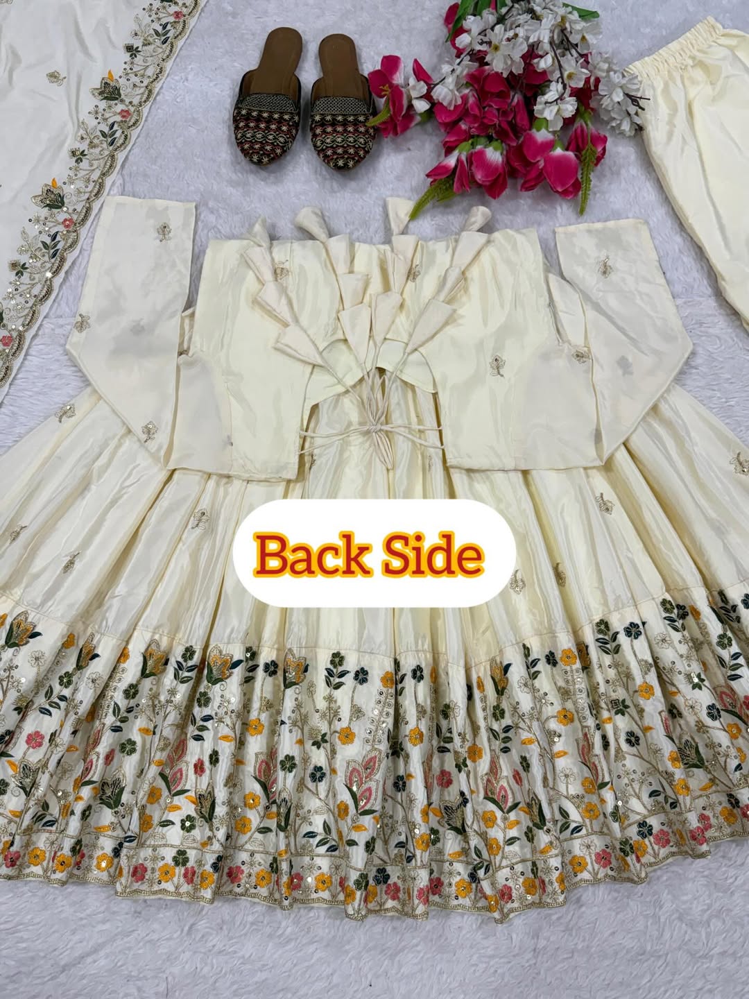 Designer Floral Embroidered Anarkali Suit Set with Dupatta & Pant | Festive & Party Wear Anarkali for Women