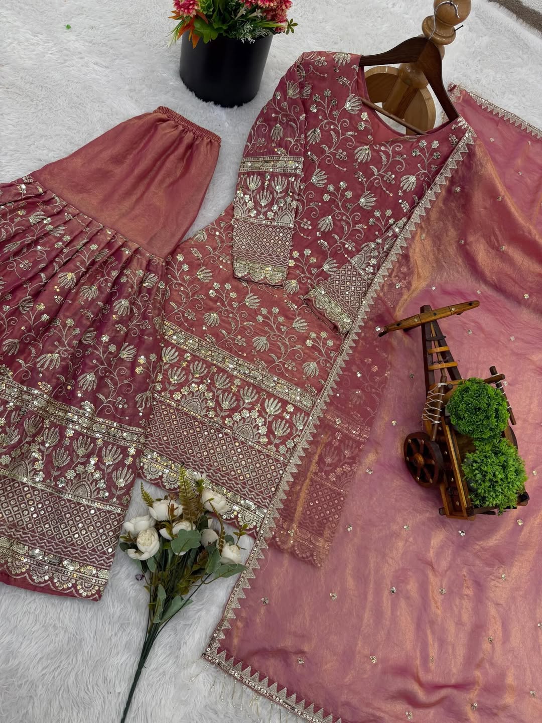 Designer Embroidered Salwar Suit Set with Dupatta | Party Wear Punjabi Suit | Indian Festive Ethnic Wear