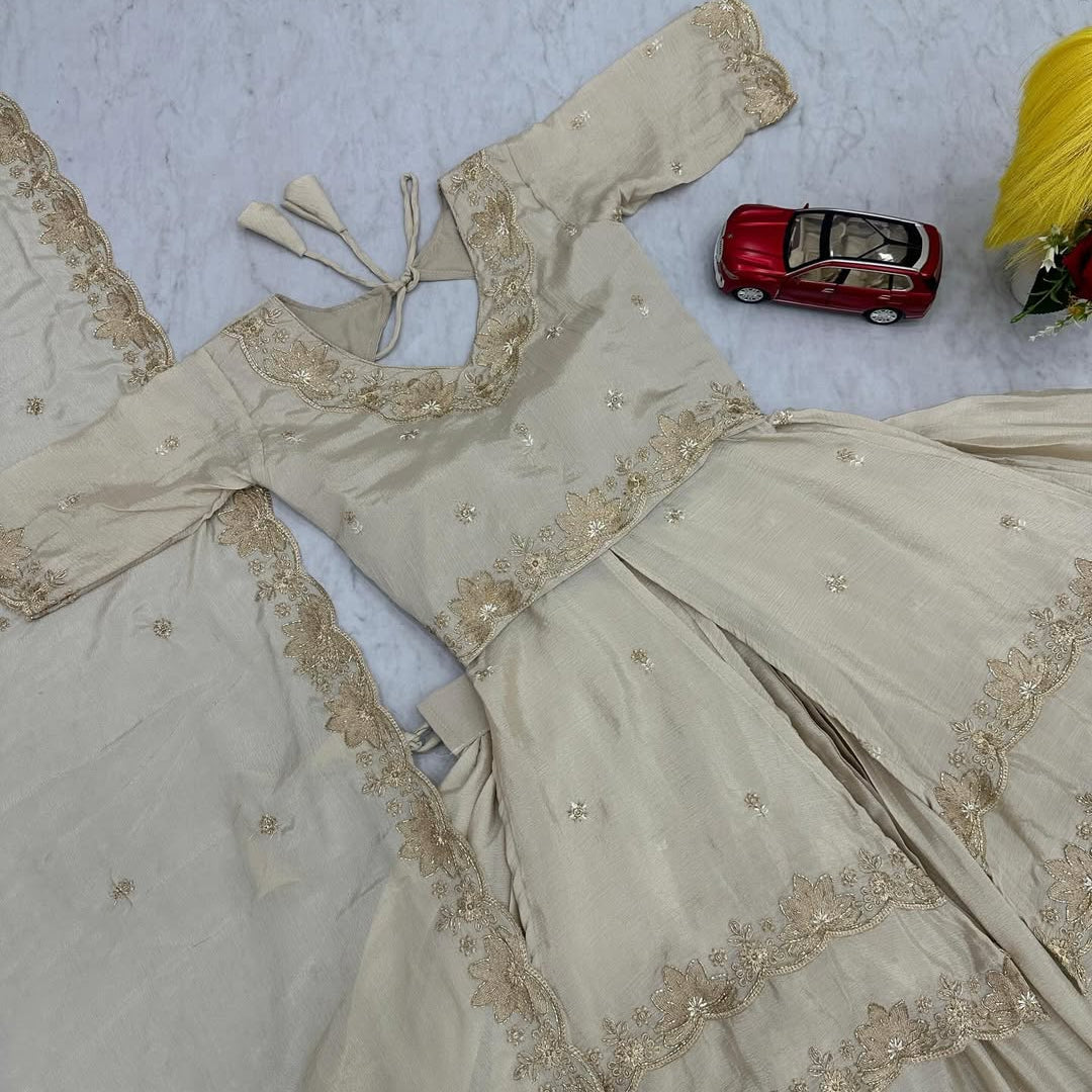 Elegant Embroidered Lehenga Choli Set for Women | Wedding & Festive Wear | With Matching Dupatta | Multiple Colors Available