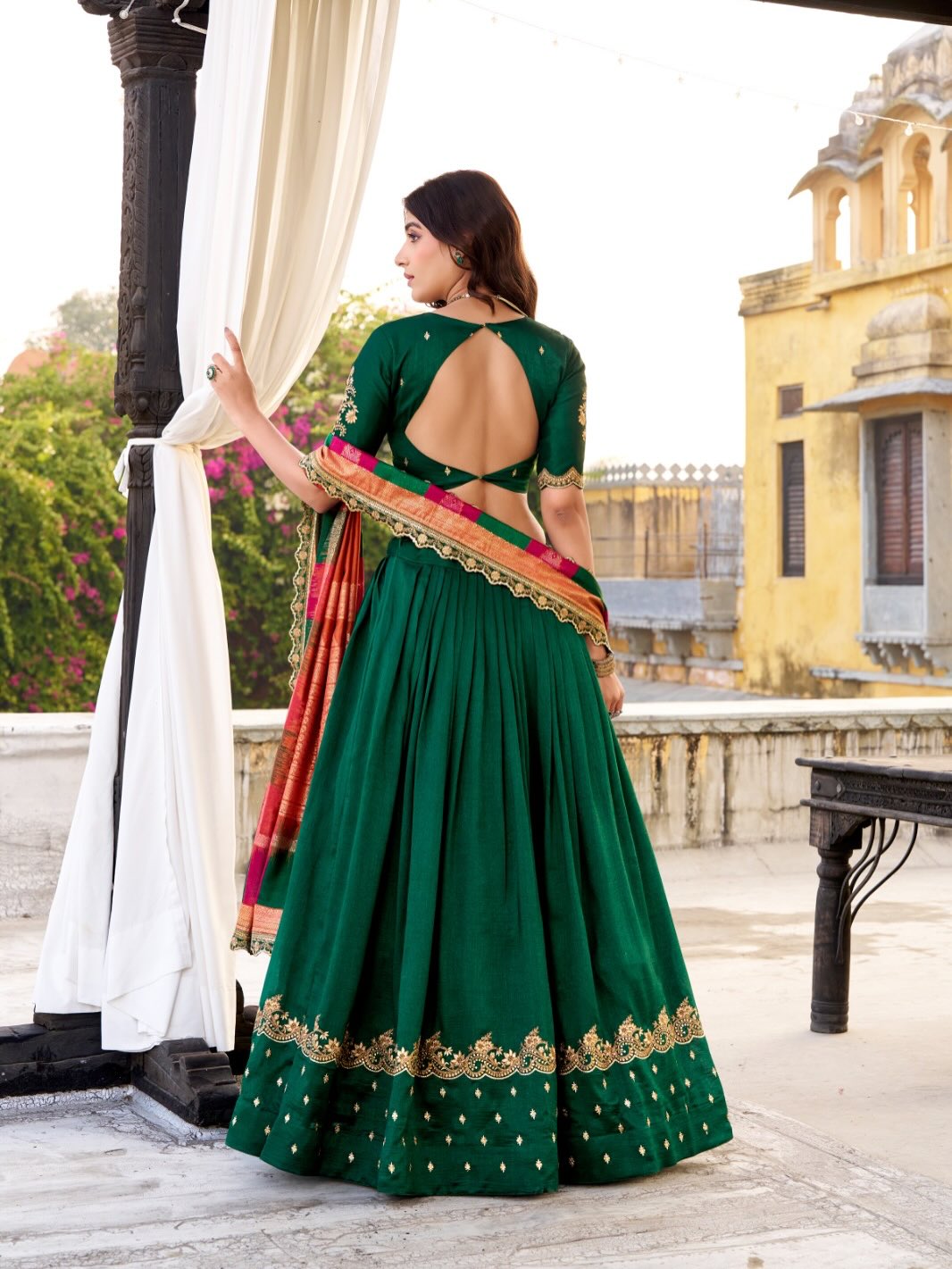 Designer Thread Embroidered Lehenga Choli with Dupatta | Wedding & Festive Wear Lehenga for Women
