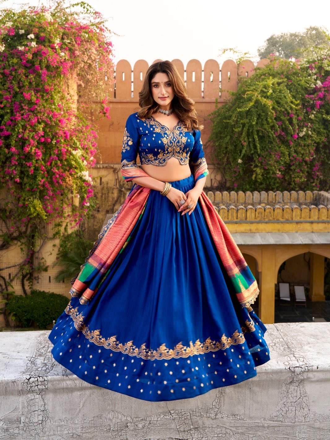 Designer Thread Embroidered Lehenga Choli with Dupatta | Wedding & Festive Wear Lehenga for Women