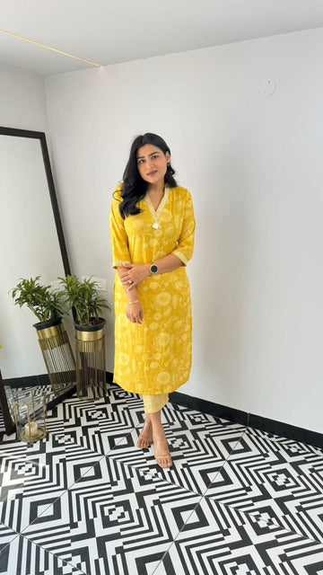 Yellow Bloom Co-Ord Set