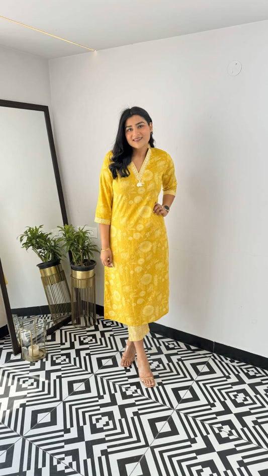 Yellow Bloom Co-Ord Set