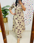 cotton co-ord set, florral kurta set, Aforaura 
