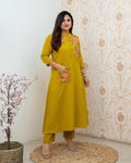 embroidery kurti, cotton kurti pant, Aforaura 