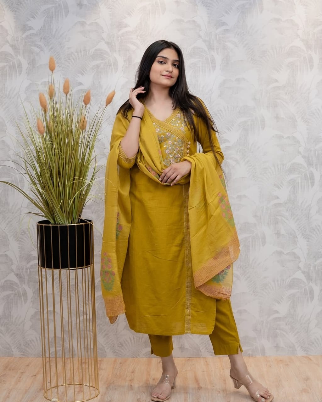 Anarkali kurta set, cotton kurta set, Aforaura 