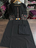 Embroidery Kurta set, cotton kurta set, Aforaura 