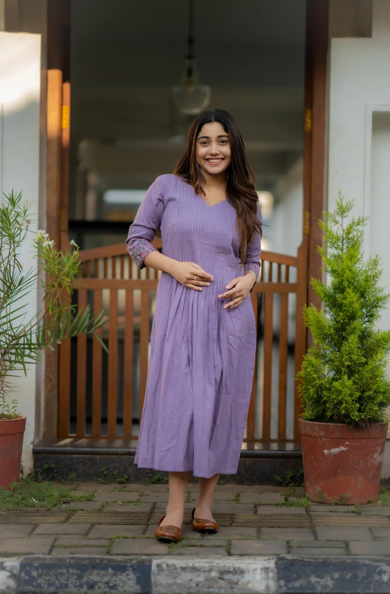 Pure Cotton Stitched Flared A-line Gown kurta