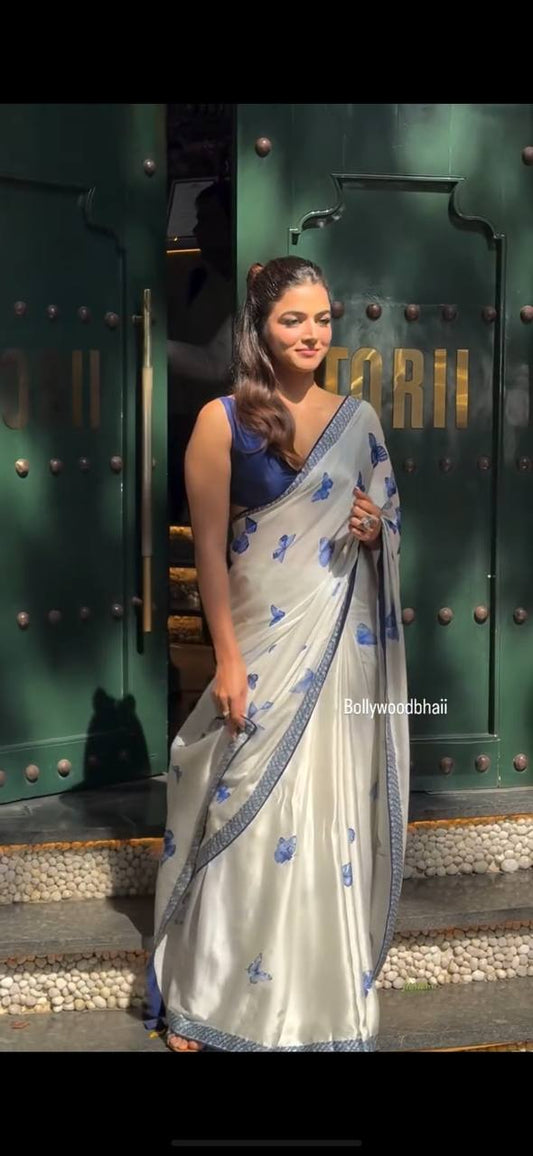 Natural Crepe Silk Designer Saree