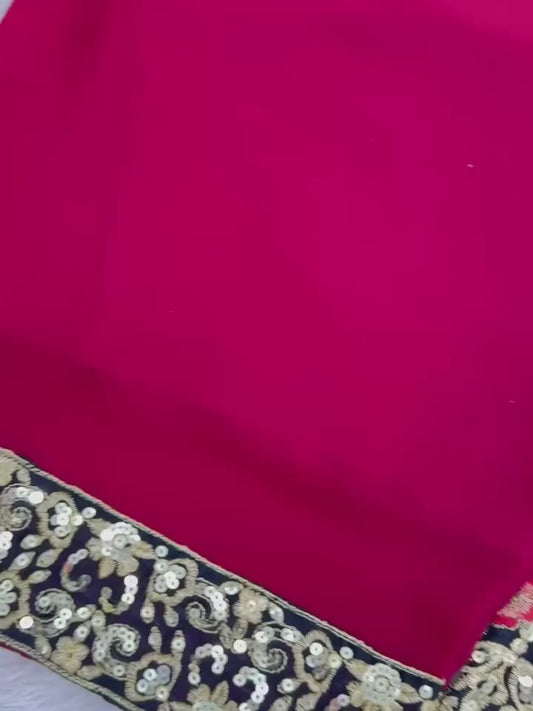 Elegant Eid Special Embroidered Kurta Palazzo Set with Dupatta – Festive Wear