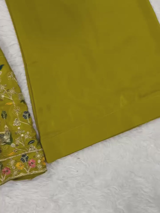 Designer Floral Embroidered Anarkali Suit Set with Dupatta & Pant | Festive & Party Wear Anarkali for Women